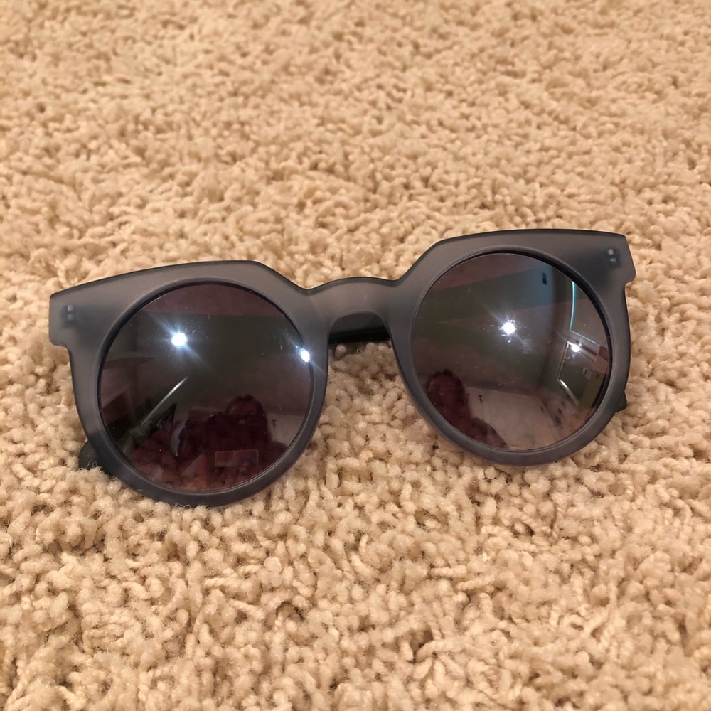 Quay Australia Blue Circle Sunglasses